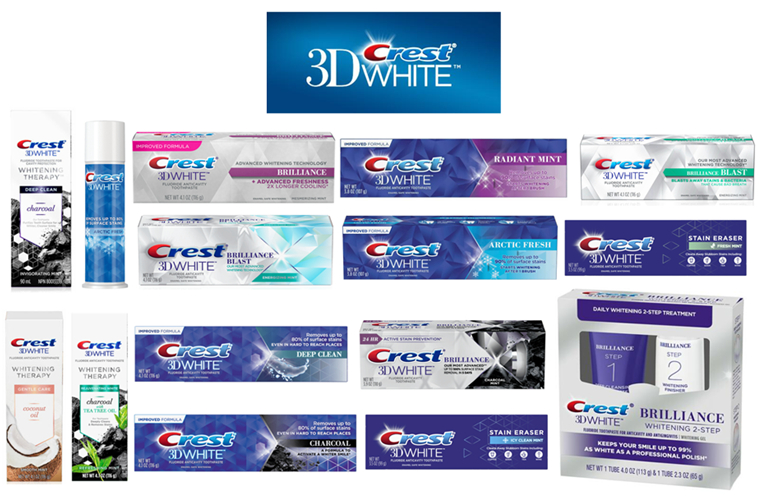 2021年最新海外 クレスト 歯磨き粉 ブリリアンス Crest 3D White 2-Step